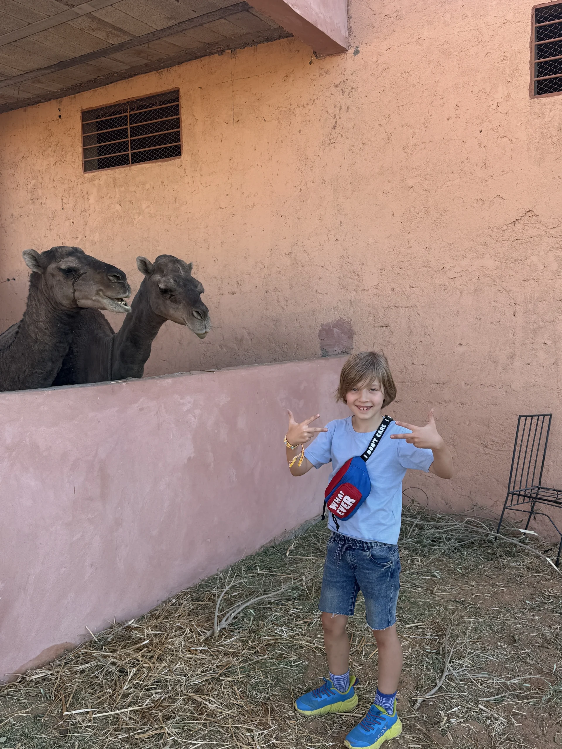 Agafay desert near Marrakech on a family tour
